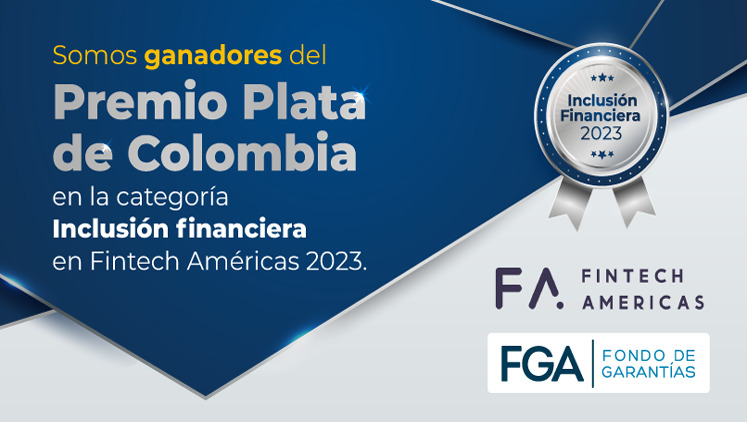 Somos ganadores del Premio Plata de Colombia en Fintech Américas
